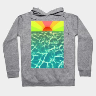 The sun and the sea - sun rise colors Hoodie